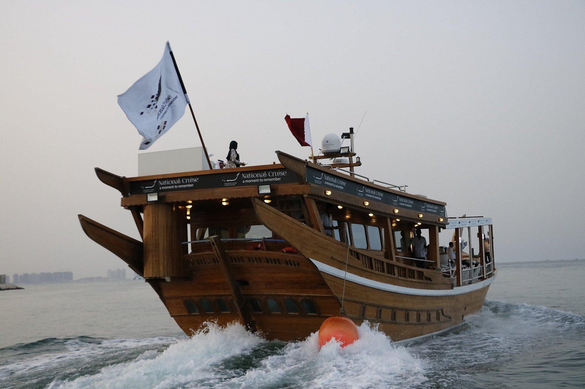 DOHA SUNSET FROM THE SEA CRUISE
